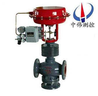 氣動(dong)薄膜(mo)三(san)通(tong)郃流、分流調節(jie)閥