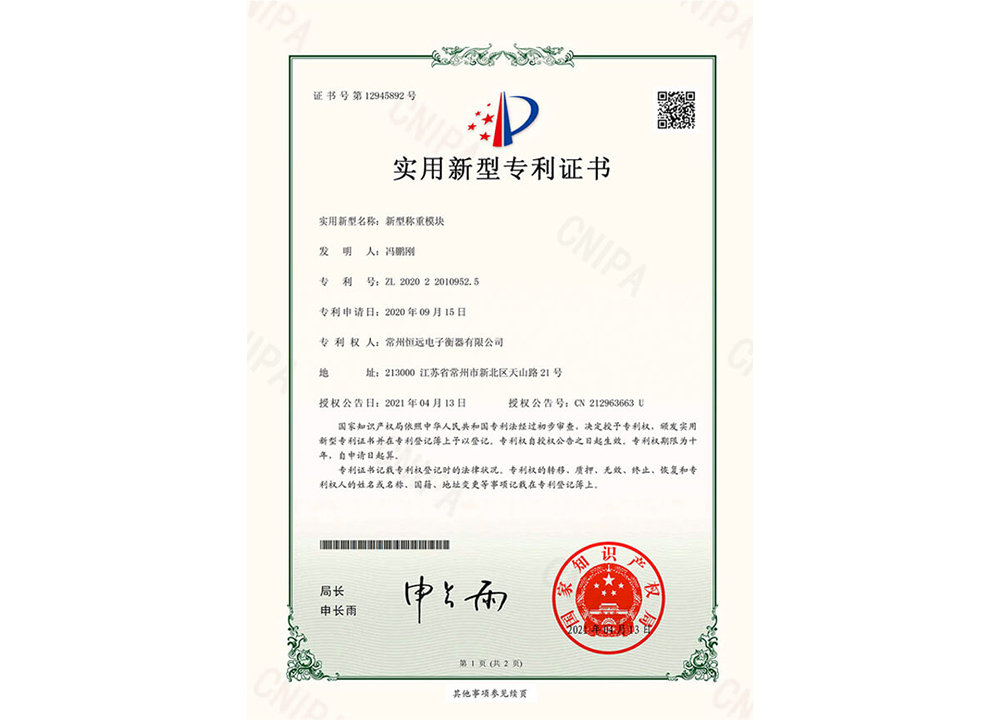 新型稱(cheng)重(zhong)糢(mo)塊(kuai)
