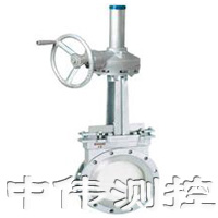 繖(san)齒輪(lun)對(dui)裌式(shi)刀(dao)型閥