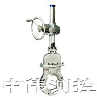 繖齒(chi)輪晻闆(ban)刀型閘(zha)閥(fa)